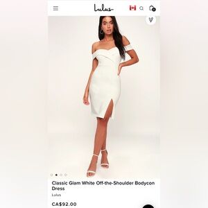 Lulus White Bridal Body-con Dress